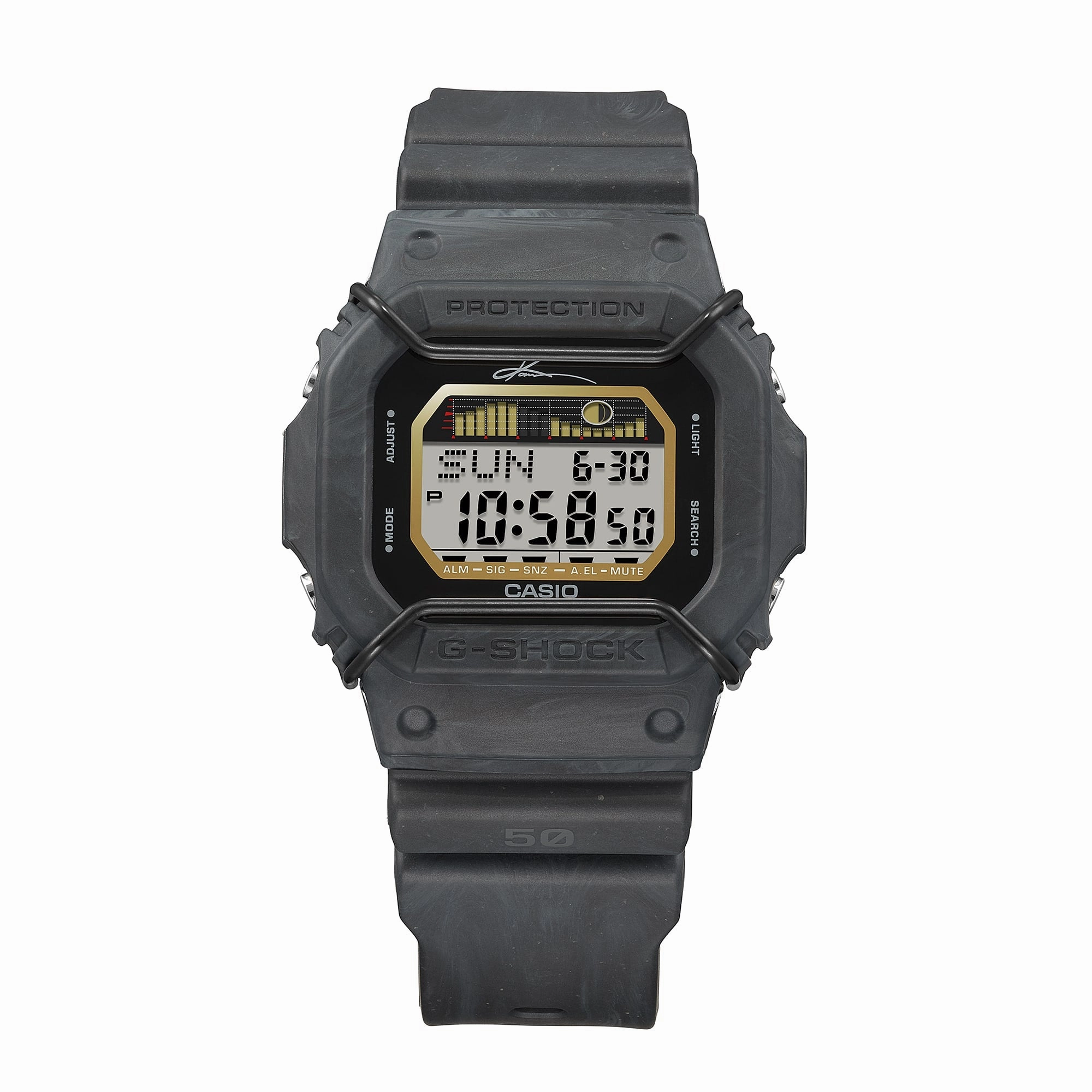 G-Shock G-Glide Grey Dial Black Resin Band Watch GLX5600KB-1D
