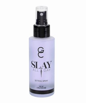 GC Make Up Setting Spray - Gerard Cosmetics Slay All Day Lavender Scented - OIL CONTROL, MATTE FINISH facial mist & makeup sealer, Keeps makeup fresh all day- 3.38oz (100ml) CRUELTY FREE, USA MADE