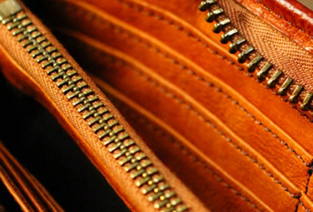 Genuine Leather Wallet Bifold Handmade Zip Long Wallet Purse Clutch For Mens
