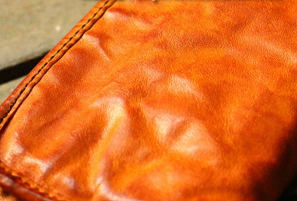 Genuine Leather Wallet Bifold Handmade Zip Long Wallet Purse Clutch For Mens