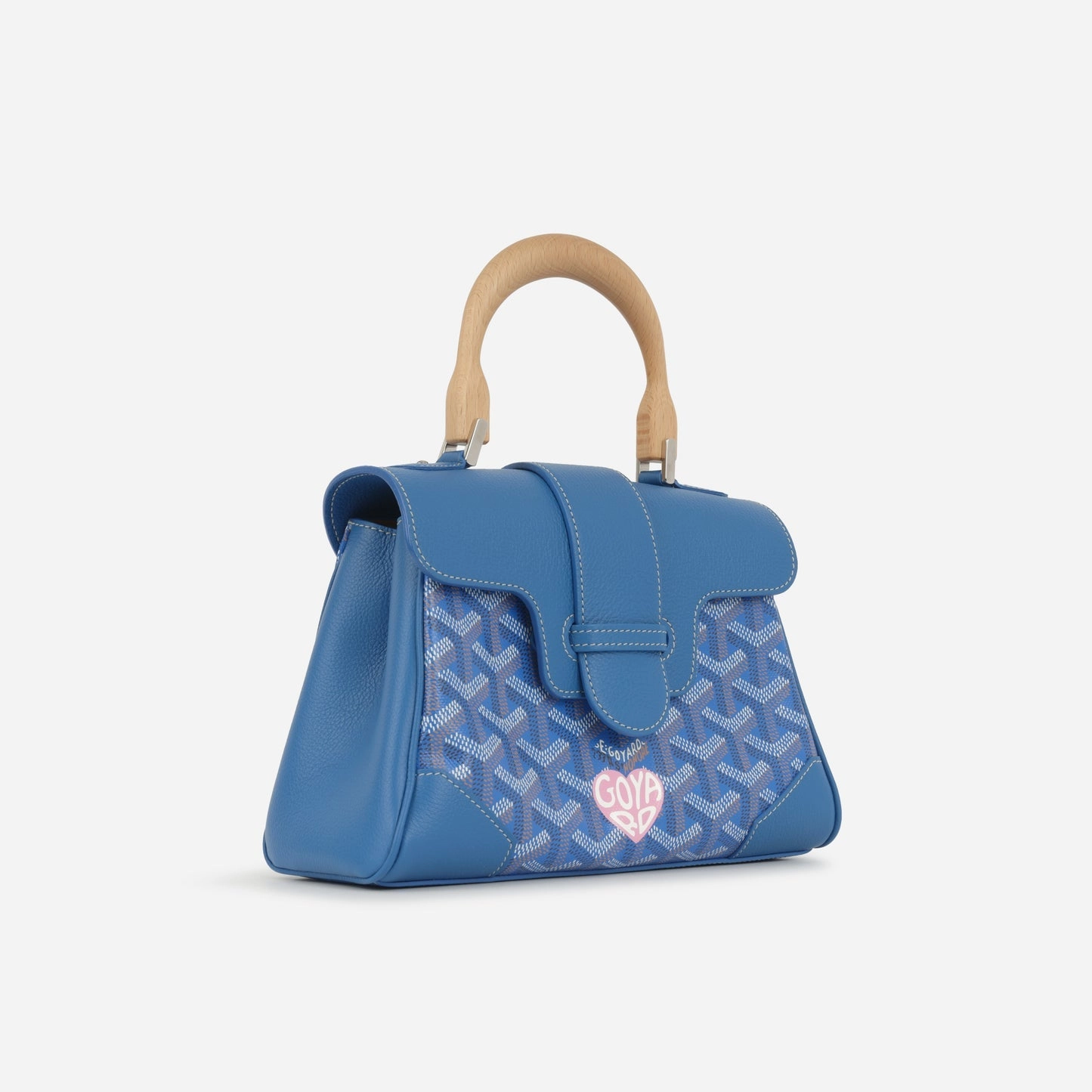 Goyard - Sa?gon Souple Mini Bag - Blue Goyardine PHW - Unused