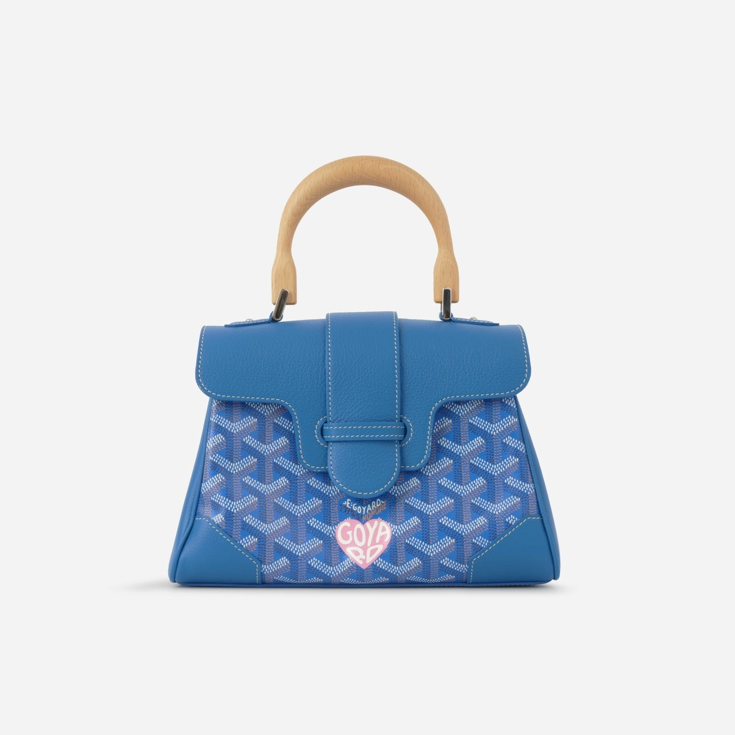 Goyard - Sa?gon Souple Mini Bag - Blue Goyardine PHW - Unused