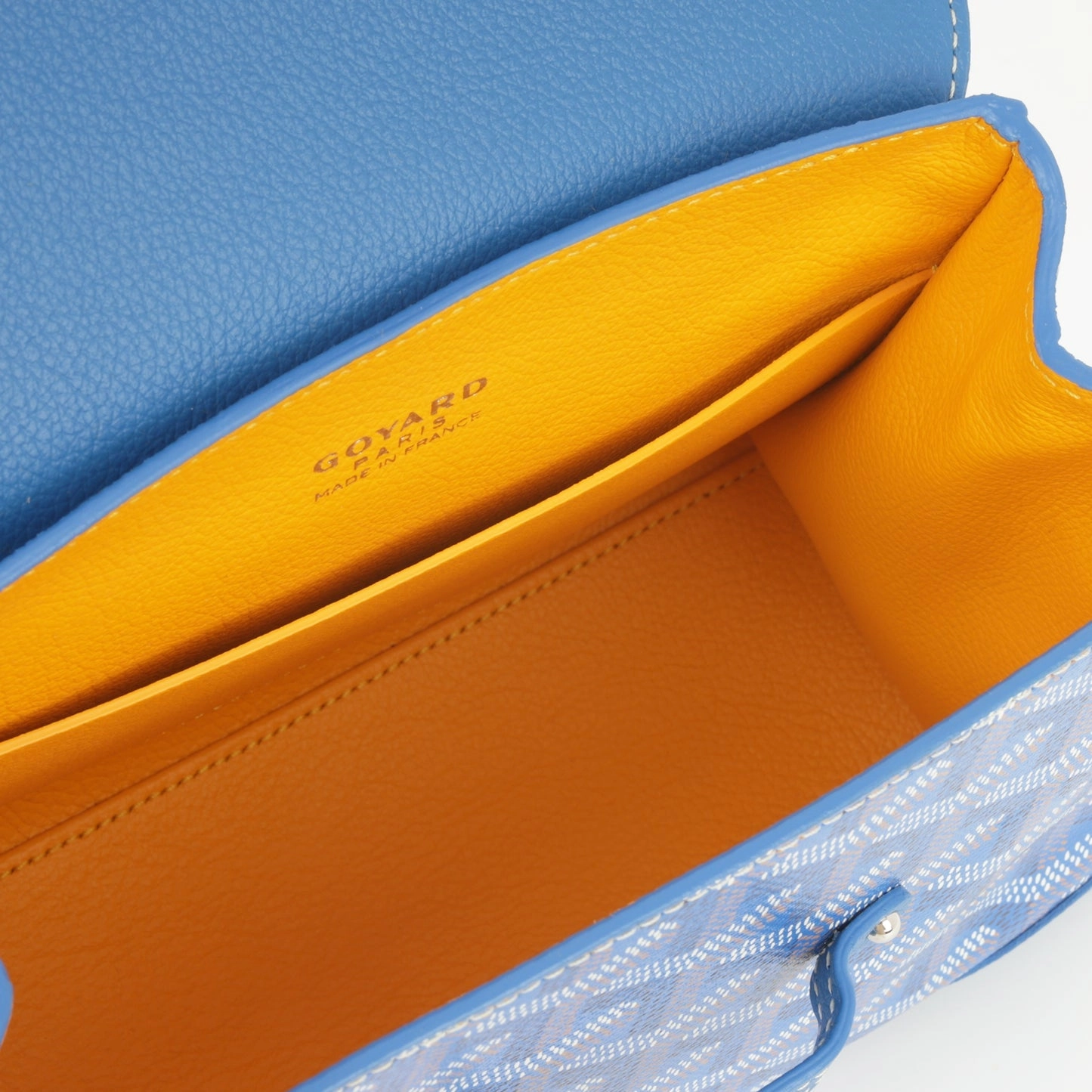 Goyard - Sa?gon Souple Mini Bag - Blue Goyardine PHW - Unused