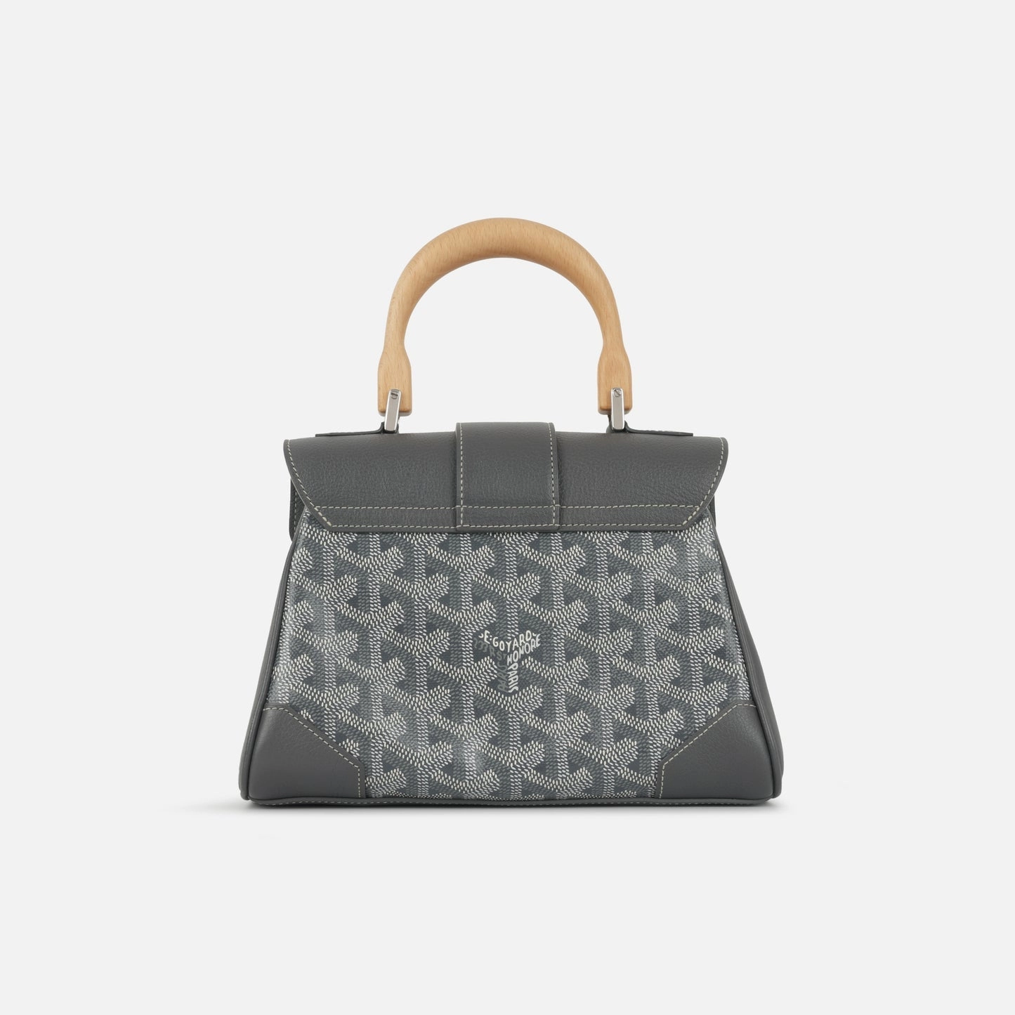 Goyard - Sa?gon Souple Mini Bag - Grey Goyardine SHW - Pre-Loved