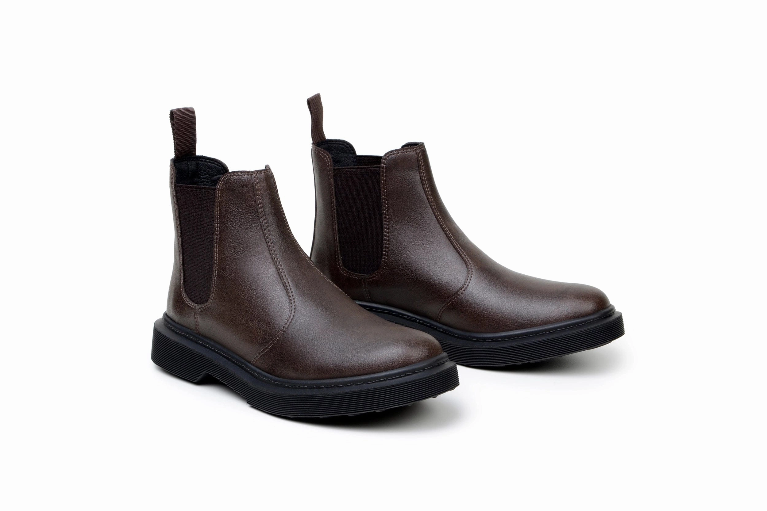 Green Laces x King55 Chelsea Vegan Leather Boots | Espresso Brown
