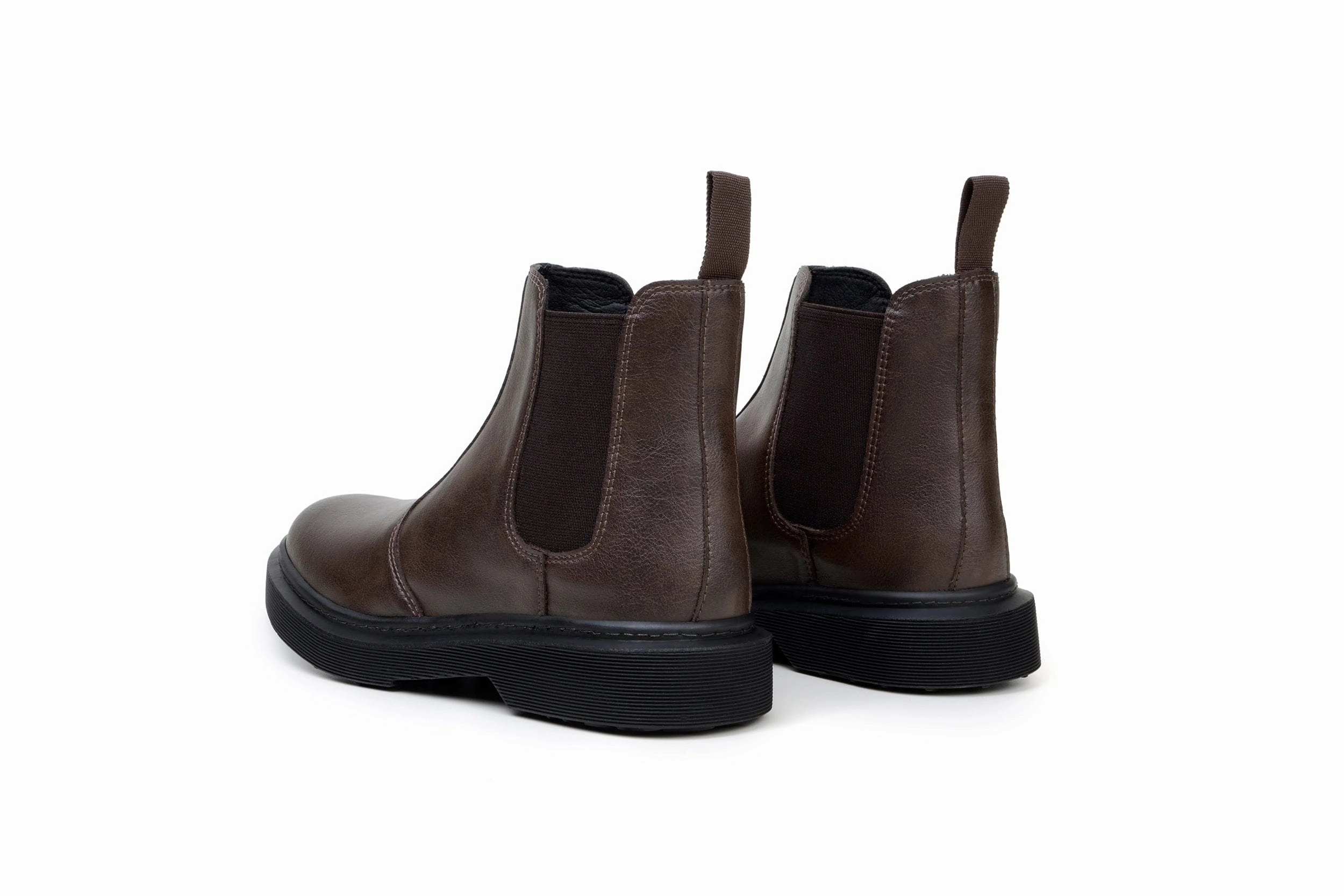 Green Laces x King55 Chelsea Vegan Leather Boots | Espresso Brown
