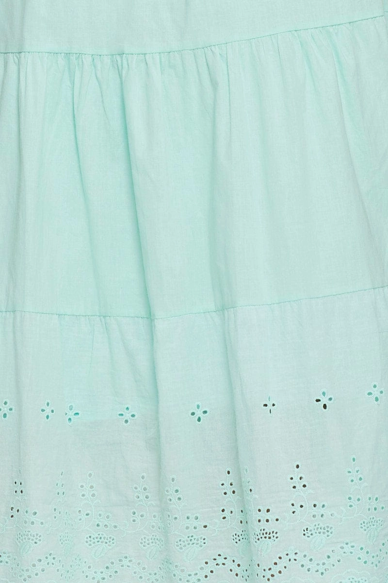 Green Maxi Skirt High Rise