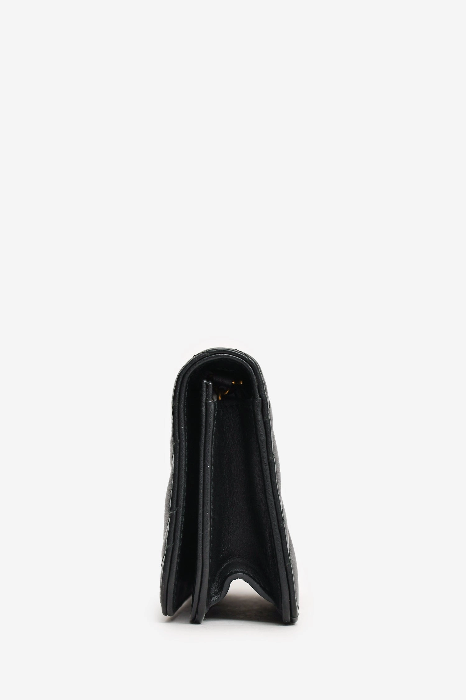 Gucci Black Leather Chevron Quilted Marmont Mini Bag