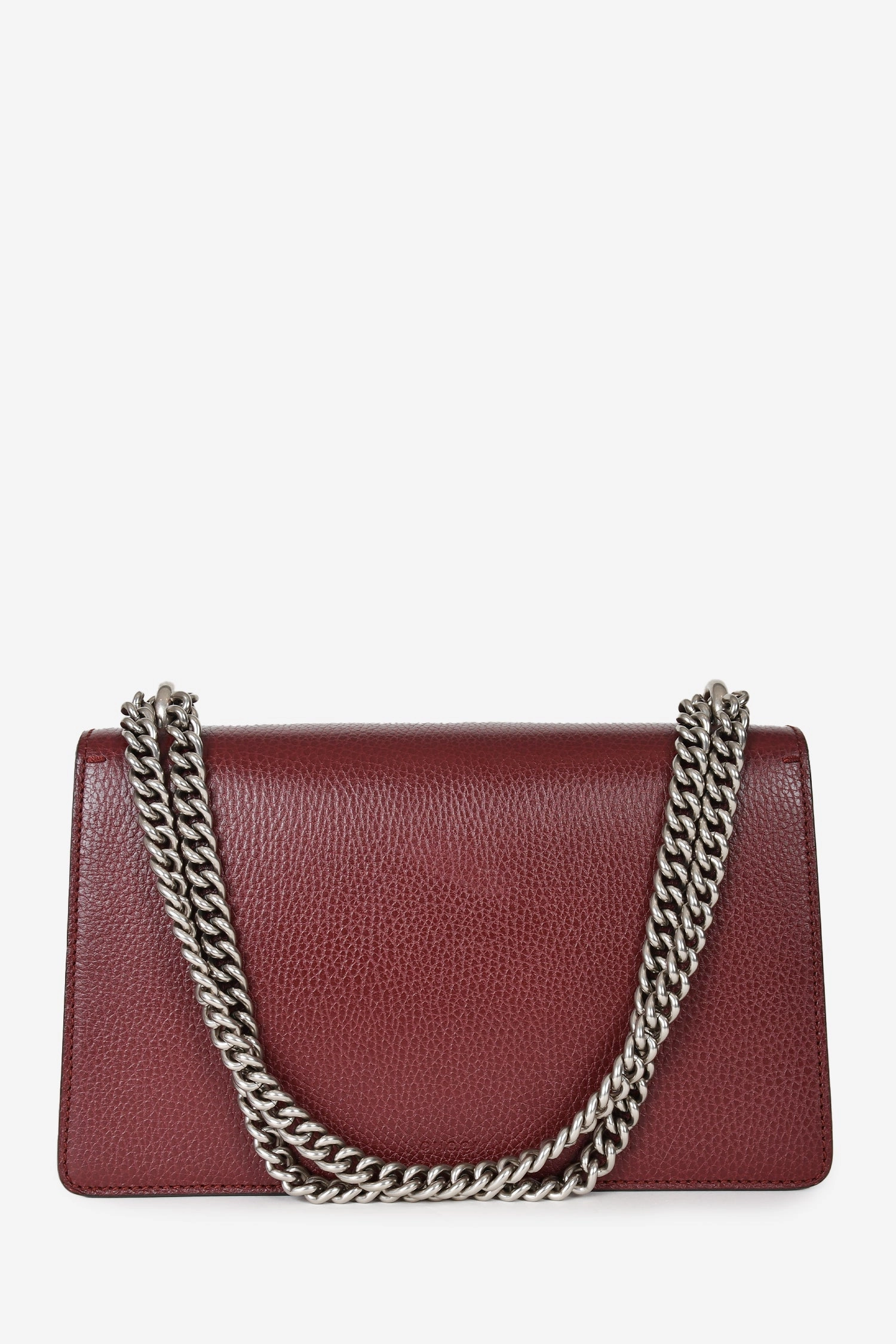 Gucci Burgundy Leather Small Dionysus Shoulder Bag