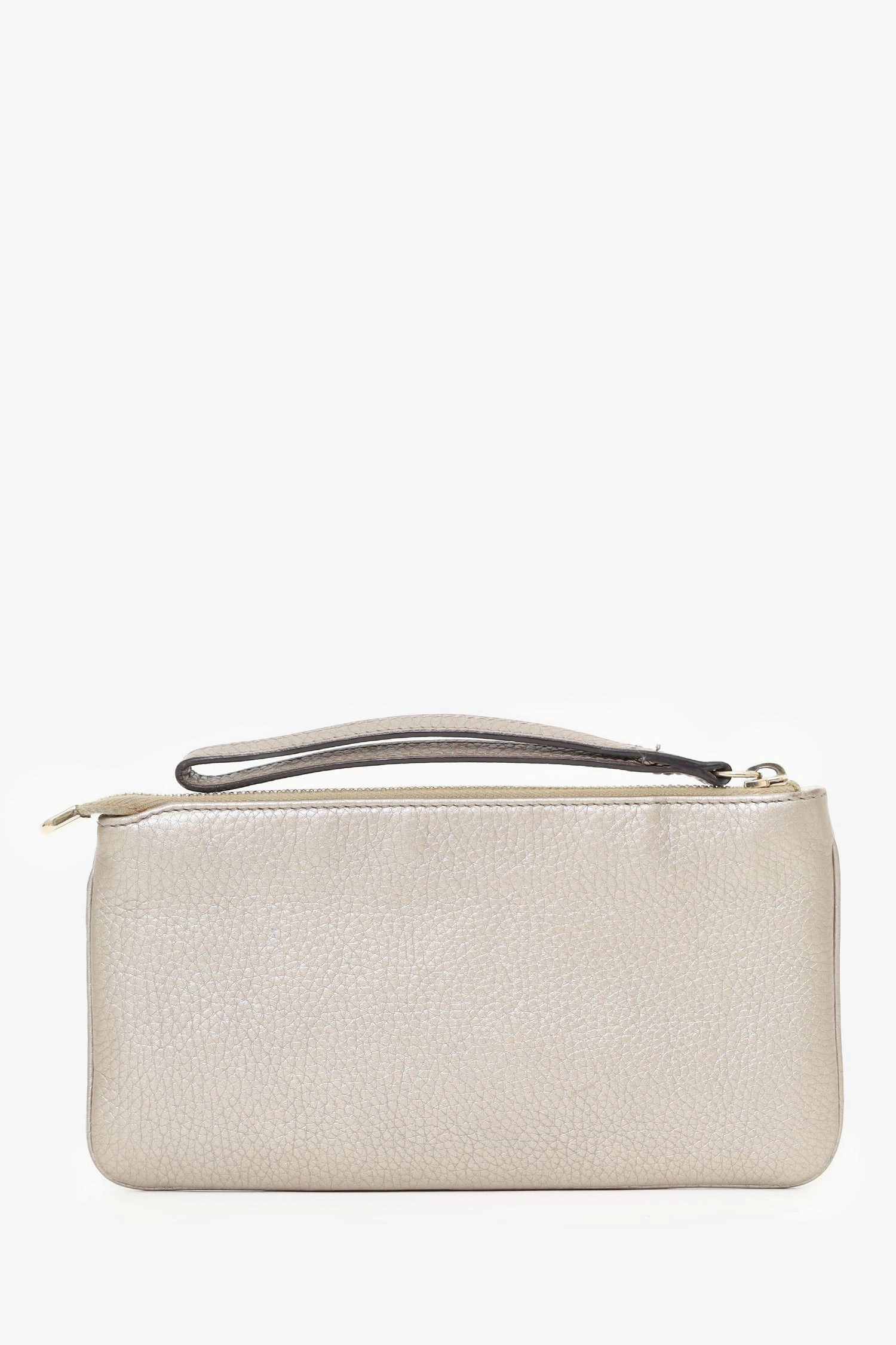 Gucci Gold Leather Wristlet