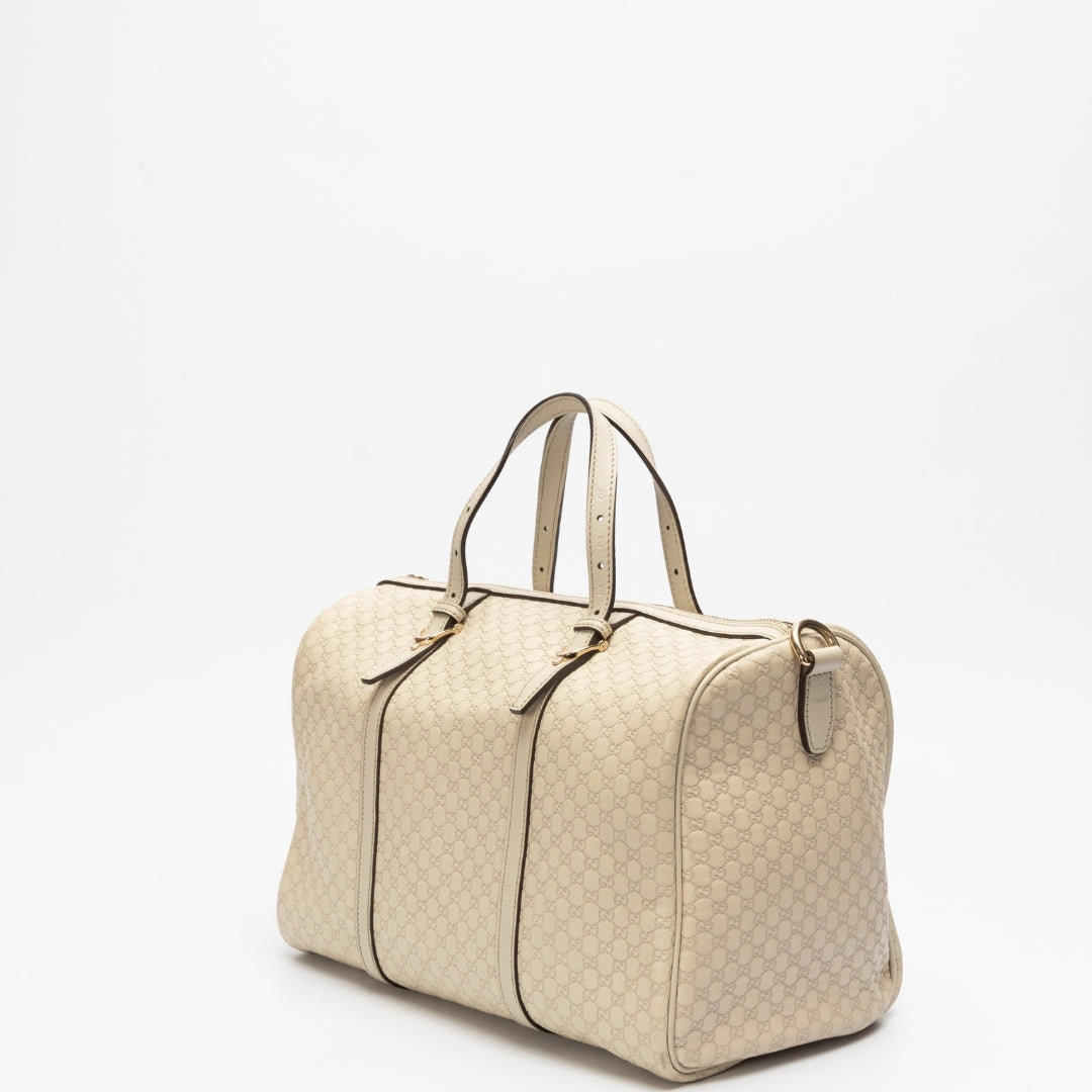 Gucci Micro GG Monogram Medium Leather Joy Boston Bag