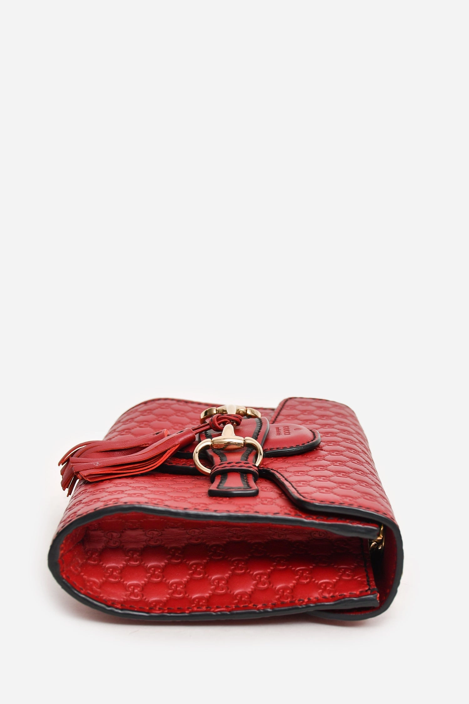 Gucci Red Microguccisima Mini Emily Shoulder Bag