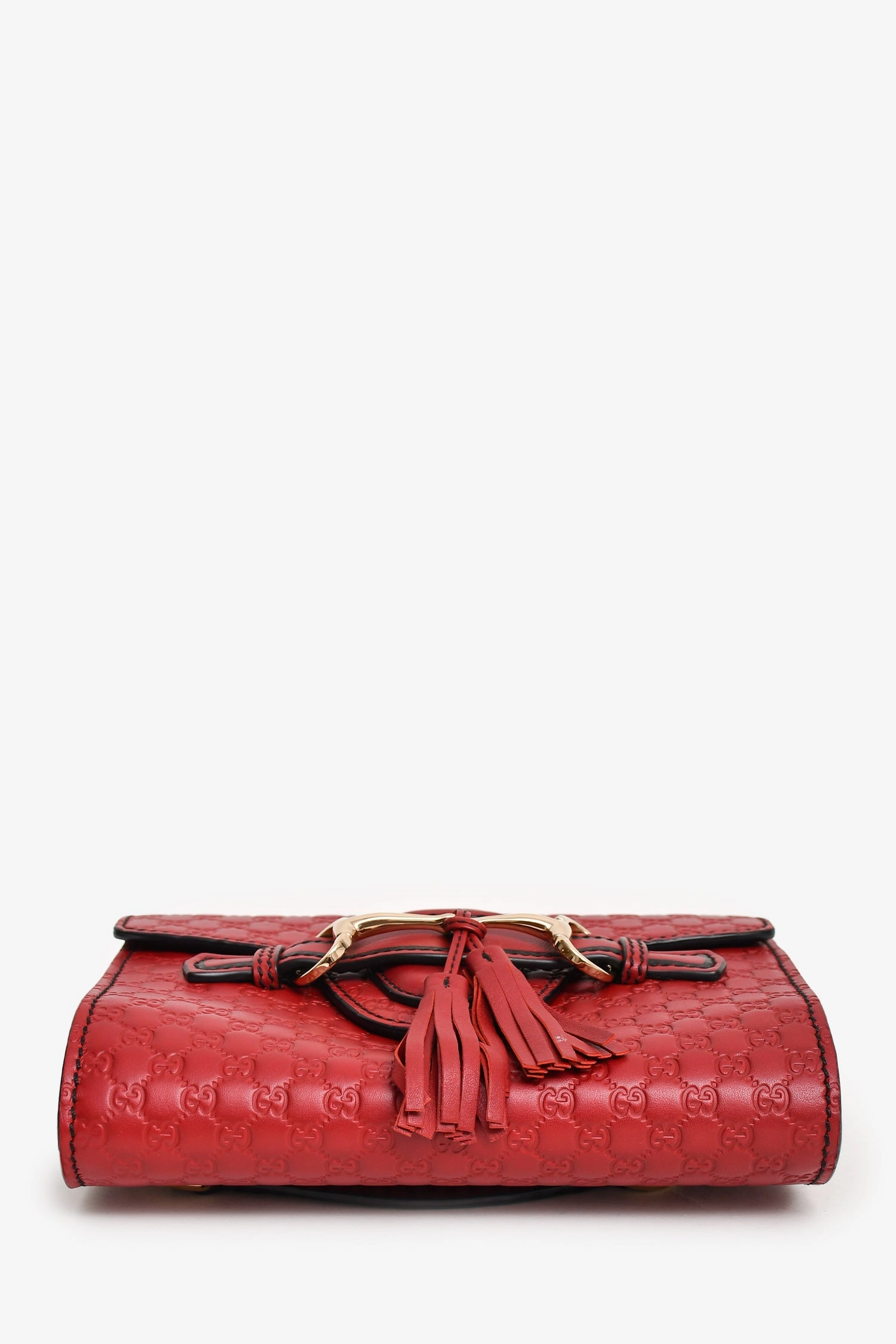 Gucci Red Microguccisima Mini Emily Shoulder Bag