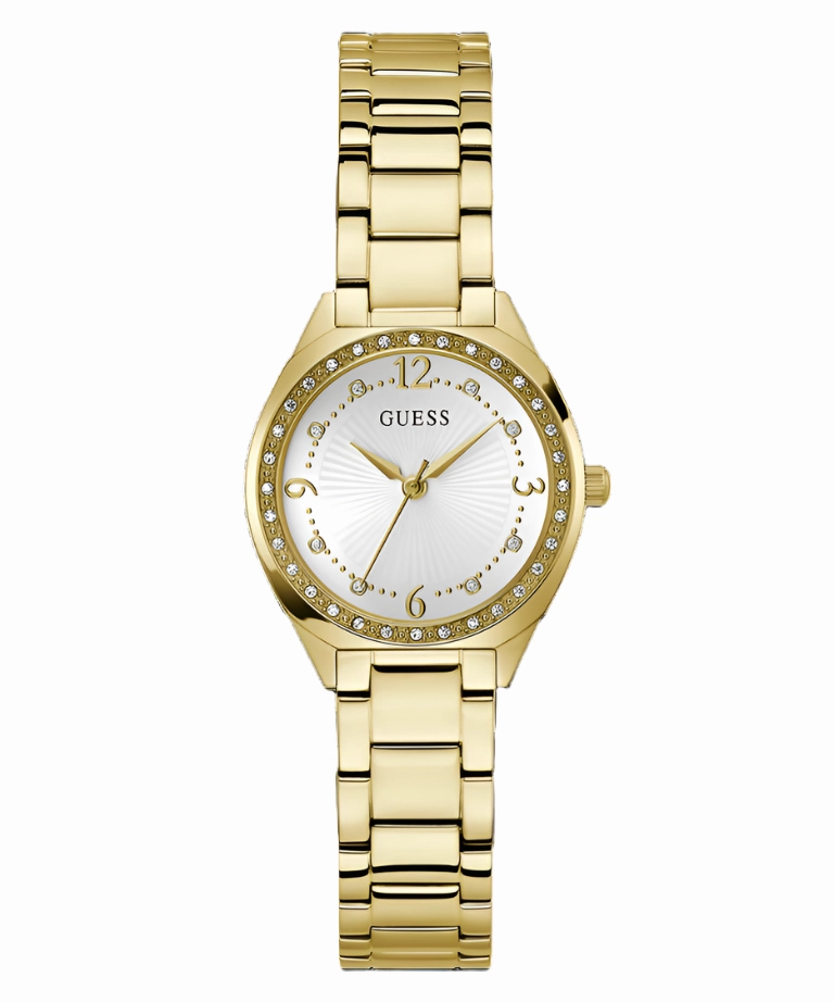 Guess Charlotte Crystal Gold-Tone Analog Watch GW0767L2