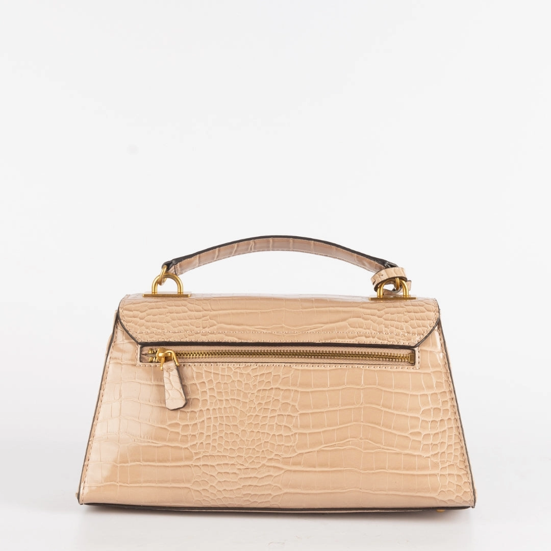 Guess Enisa Croc Textured Satchel