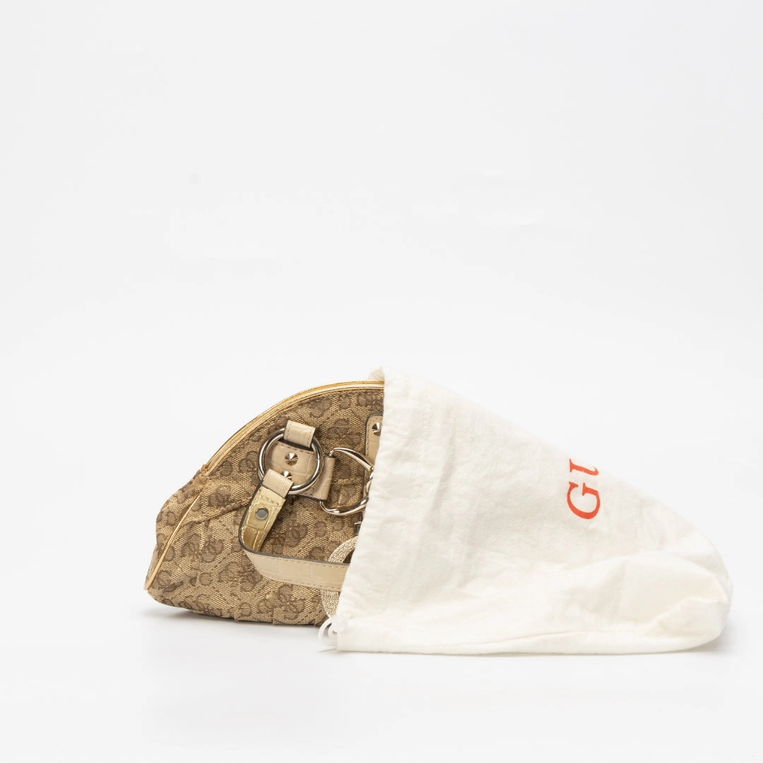 Guess Glitter Monogram Hand Bag