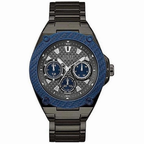 Guess Men's Watch - Classic Quartz Date Display Grey Dial Gunmetal Steel | W1305G3