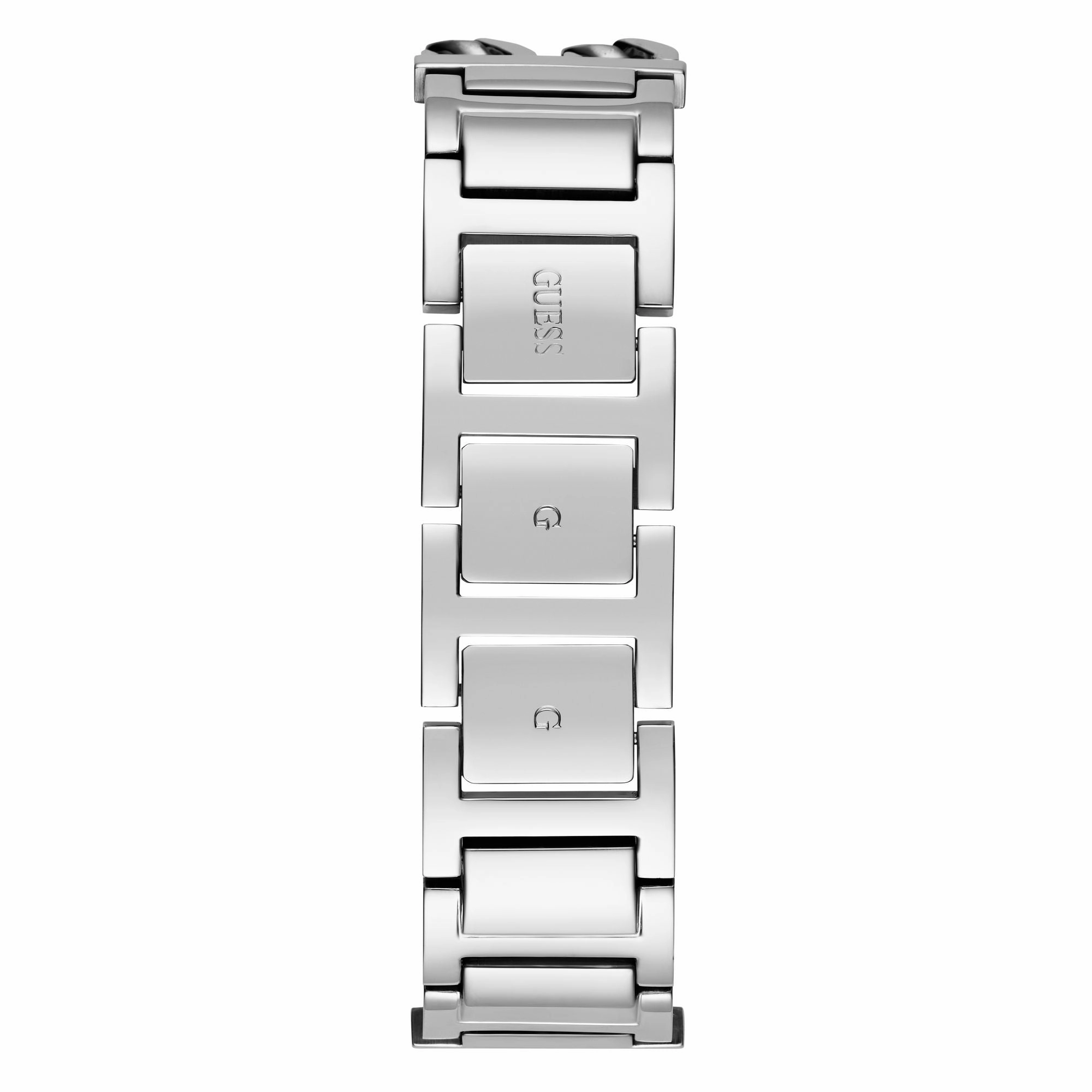 Guess Silver-Tone Square Analog Watch GW0668L1