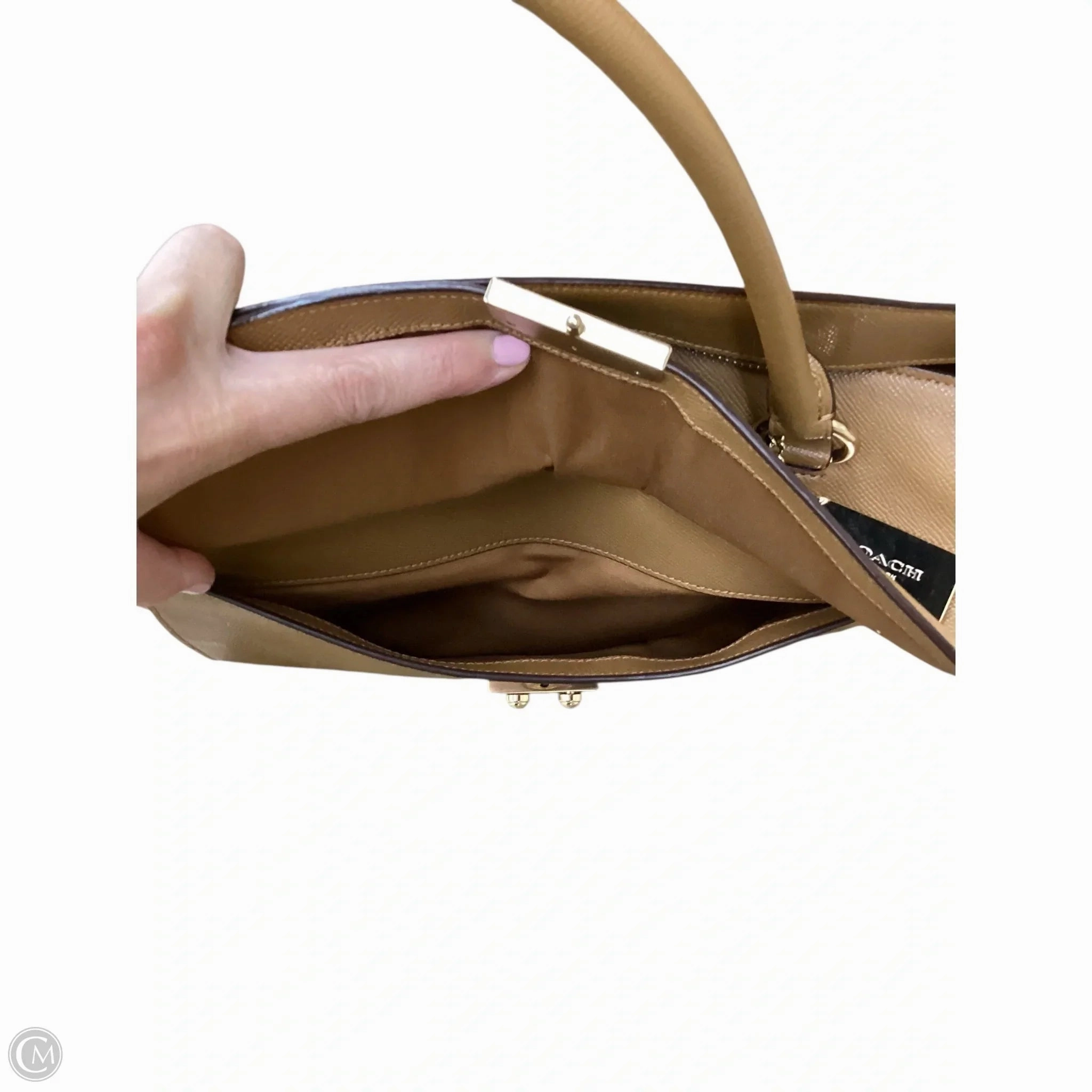 Handbag Designer By Coach, Size: Large