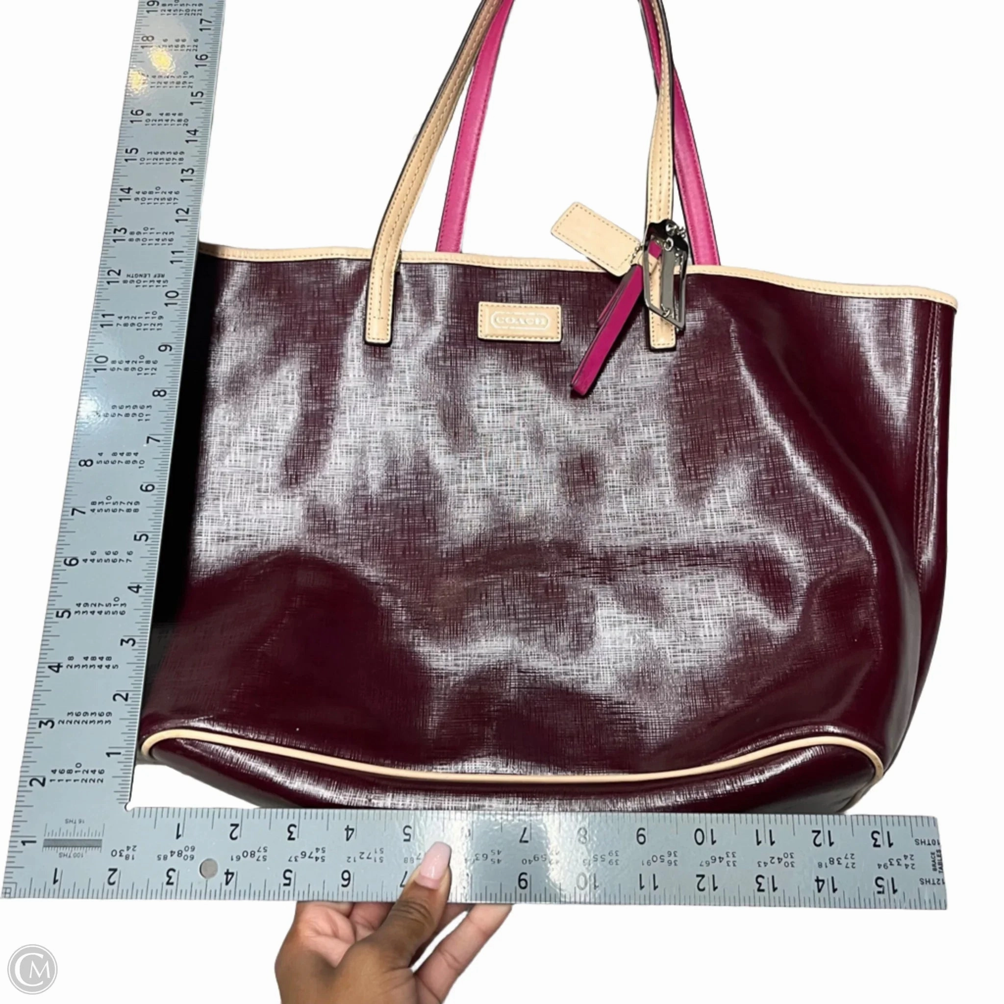 Handbag Designer By Coach, Size: Large