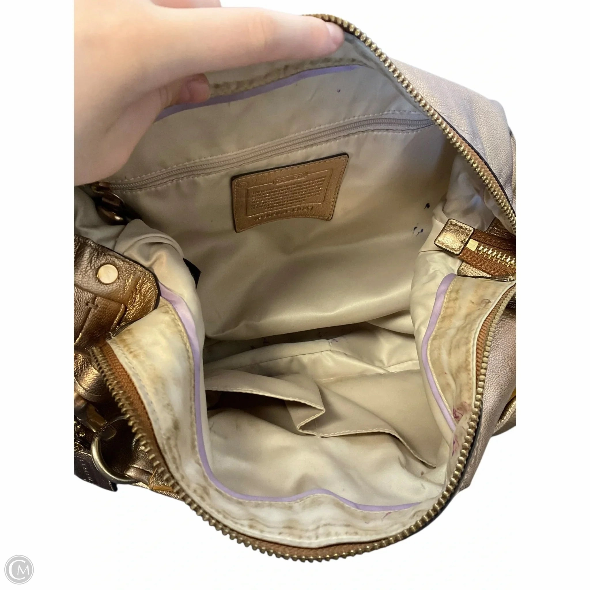 Handbag Designer By Coach, Size: Medium