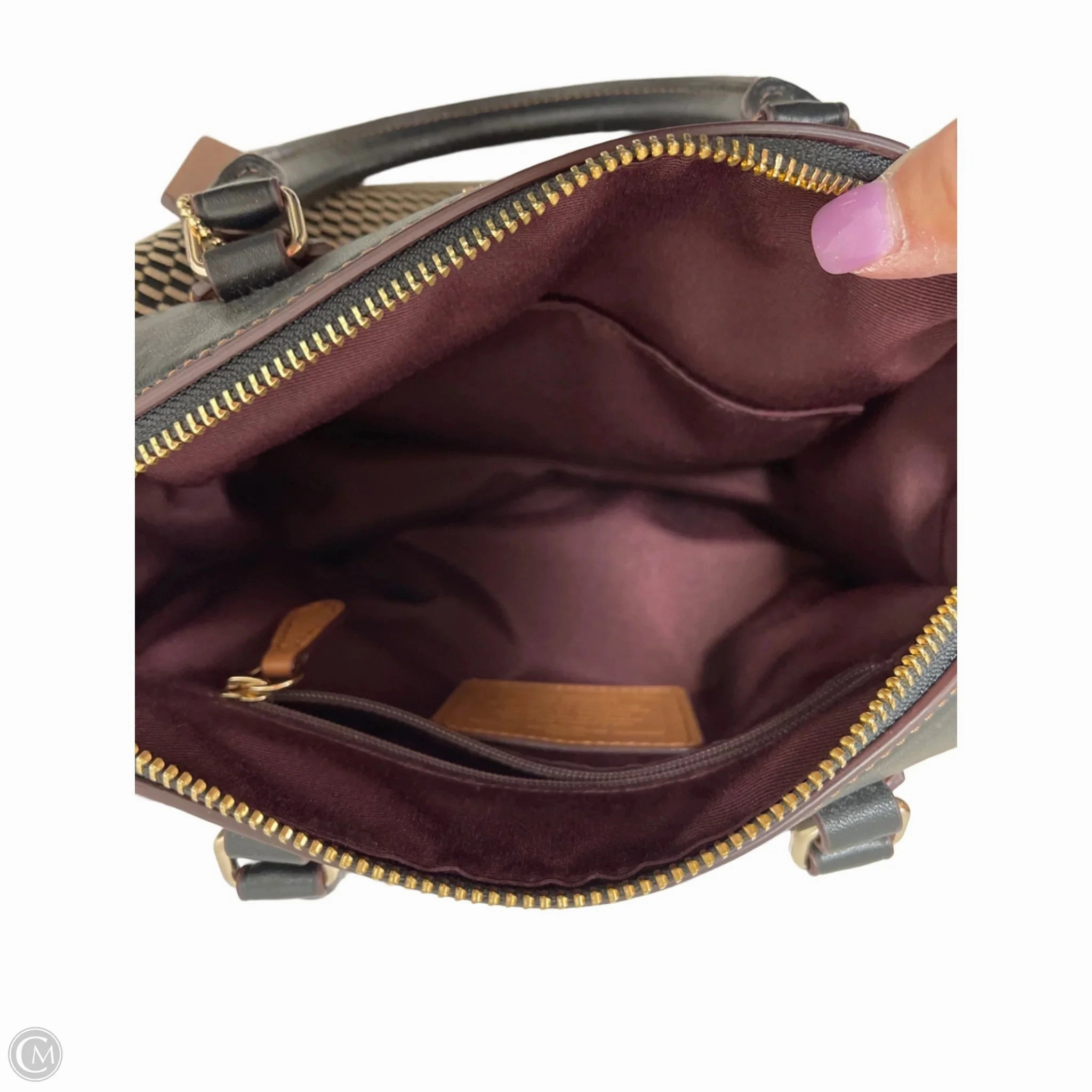 Handbag Designer By Coach, Size: Small
