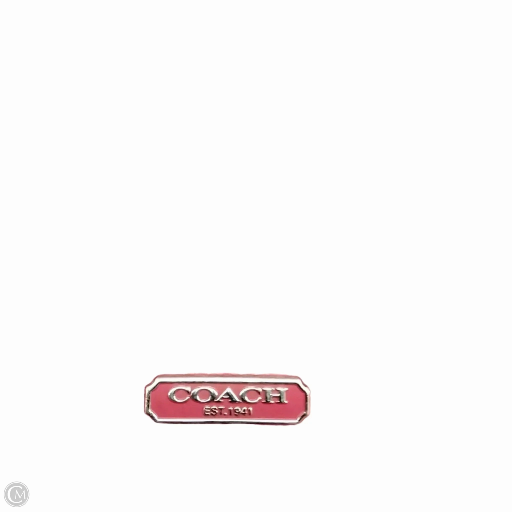 Handbag Leather By Coach, Size: Large