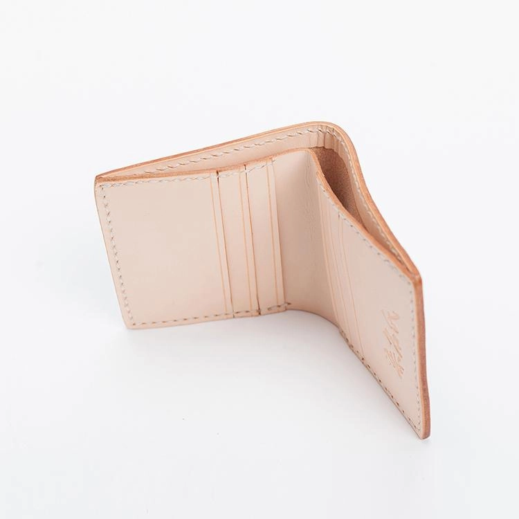 Handmade Dark Brown Leather Mens billfold Wallet Bifold Front Pocket Small Wallet For Men