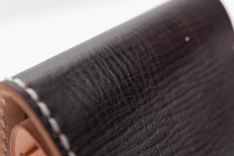 Handmade Dark Brown Leather Mens billfold Wallet Bifold Front Pocket Small Wallet For Men
