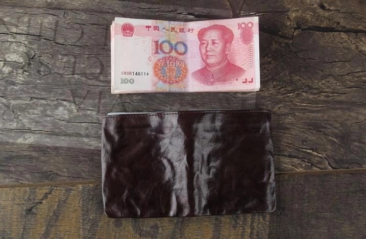 Handmade Genuine Leather Mens Cool Slim Leather Billfod Wallet Men billfold Wallets Bifold for Men