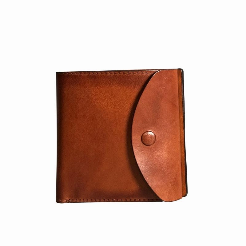 Handmade Genuine Leather Mens Cool Slim Leather Billfold Wallet Men billfold Wallets Bifold for Men