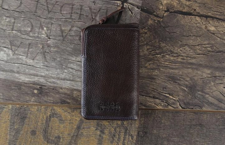 Handmade Genuine Leather Mens Cool Slim Leather billfold Wallet Men Small Wallets Bifold for Men