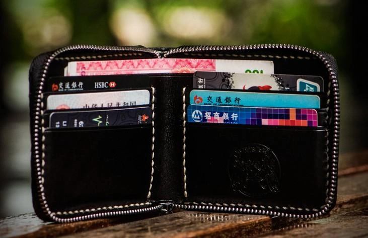 Handmade Leather Boa Skin Mens billfold Wallet Cool Small Wallet Wallet for Men