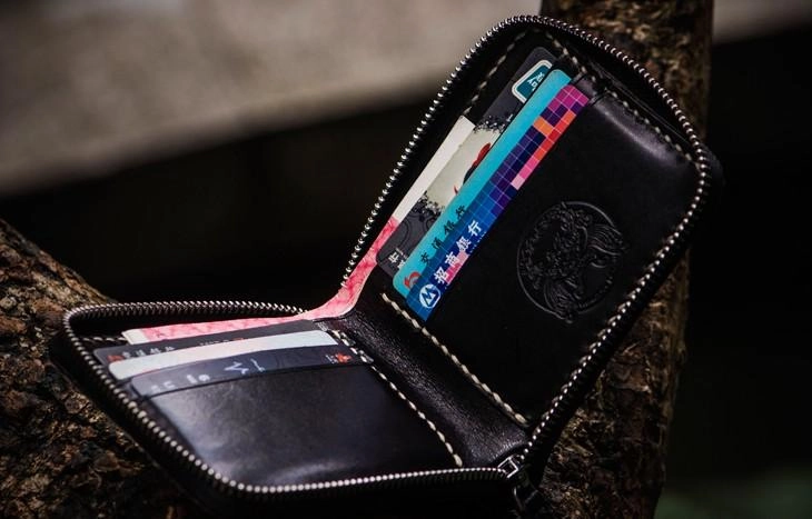 Handmade Leather Boa Skin Mens billfold Wallet Cool Small Wallet Wallet for Men