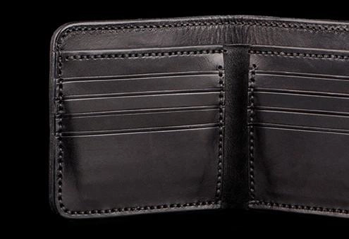 Handmade Leather Fine Horse Tooled Mens billfold Wallet Cool Leather Wallet Slim Wallet for Men