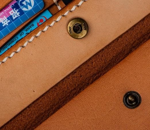 Handmade Leather Men Leather Long Wallet Cool Long Wallets for Men