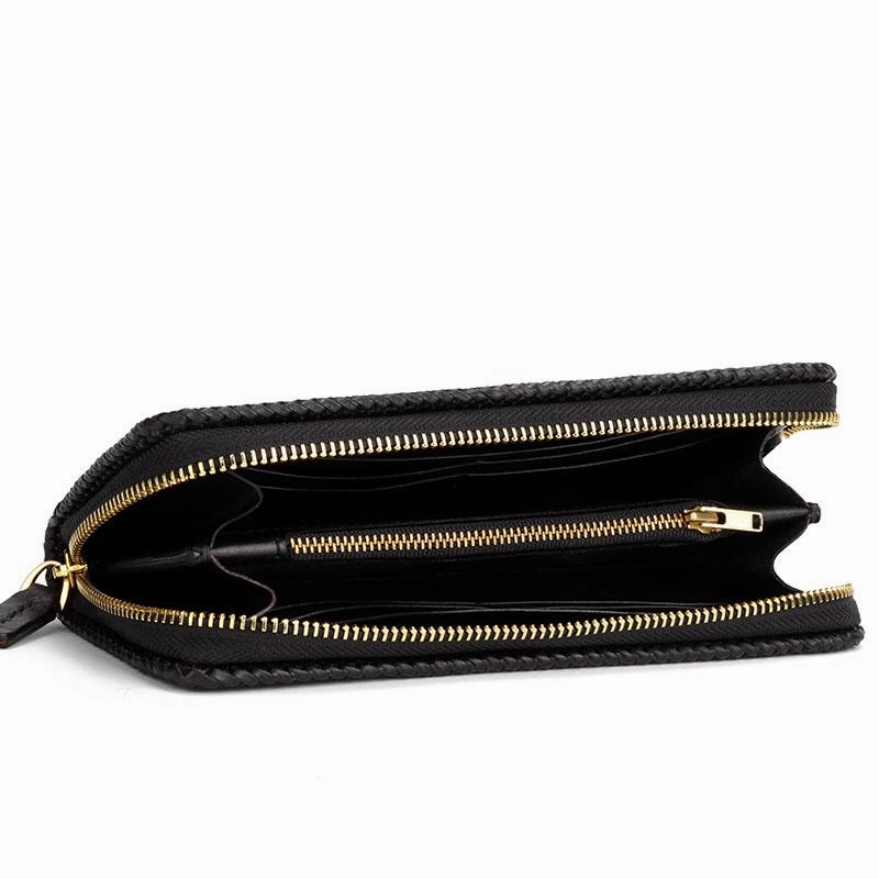 Handmade Leather Mens Biker Chain Wallets Cool Leather Biker Wallets Long Chain Wallet for Men