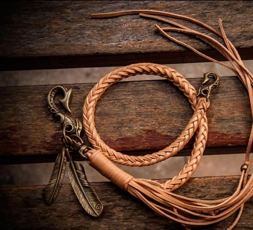 Handmade Leather Mens Chain Biker Wallet Cool Long Leather Wallet With Chain Wallets for Men