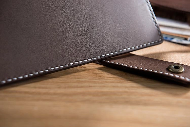Handmade Leather Mens Clutch Wallet Cool Leather Wallet Long Phone Wallets for Men