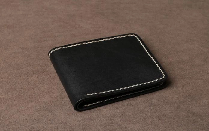 Handmade Leather Mens Cool Slim Leather Small Wallet Men Bifold billfold Wallet for Men