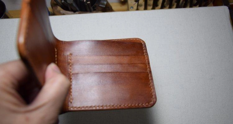 Handmade Leather Skull Death Tooled Mens billfold Wallet Cool Leather Wallet Slim Wallet for Men