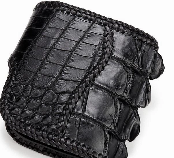 Handmade Leather Small Tooled Mens billfold Wallet Cool Chain Wallet Biker Wallet for Men