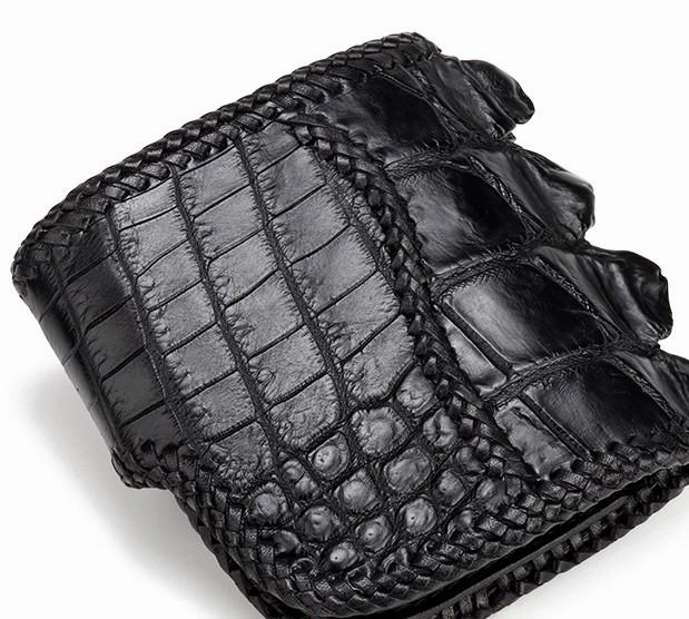 Handmade Leather Small Tooled Mens billfold Wallet Cool Chain Wallet Biker Wallet for Men