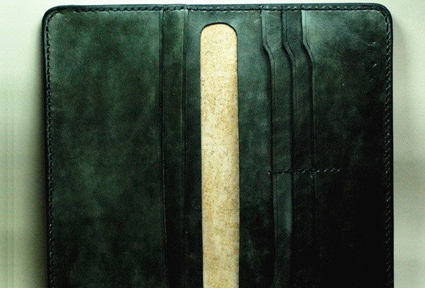 Handmade Long leather wallet men eagle tooled carved long wallet for him