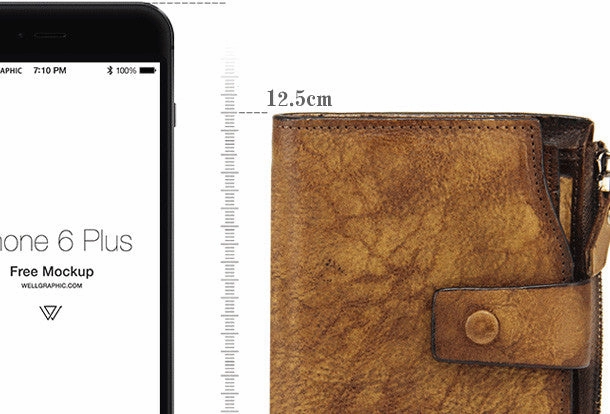 Handmade men billfold leather wallet men vintage gray brown billfold wallet for him