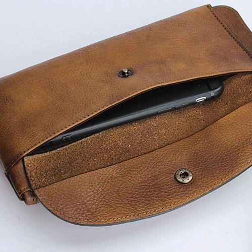 Handmade Mens Cool Long Leather Chain Wallet Cards Biker Trucker Wristlet Wallet