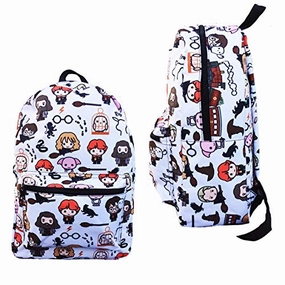 Harry Potter Backpack Chibi Expecto Patronum 17" Large Luggage Strap Bag