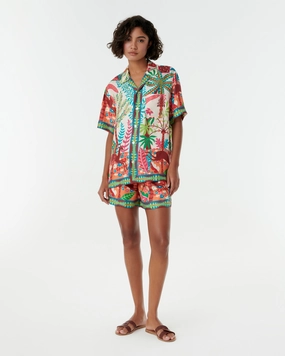 Hawaiian Shirt in Louis Barth??lemy Print