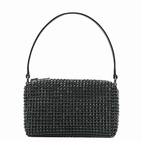 Heiress Rhinestone Pouch, Olive