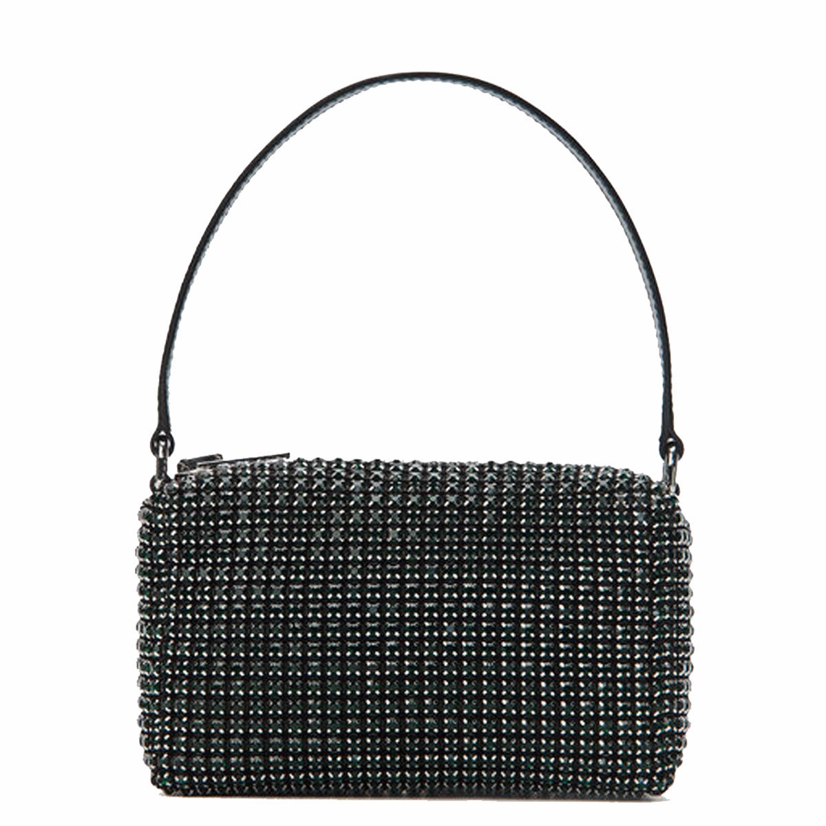Heiress Rhinestone Pouch, Olive
